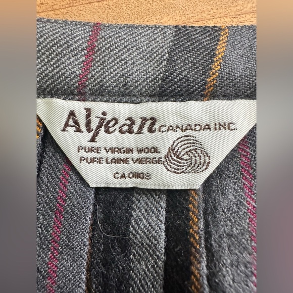 Vintage 70’s Aljean Pleated Plaid School Girl Preppy Wool Tartan Wrap Skirt - Picture 5 of 6